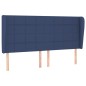 vidaXL Boxspringbett mit Matratze Blau 160x200 cm Stoff vidaXL Boxspringbett mit Matratze Blau 160x200 cm Stoff