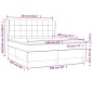 vidaXL Boxspringbett mit Matratze Blau 160x200 cm Stoff vidaXL Boxspringbett mit Matratze Blau 160x200 cm Stoff
