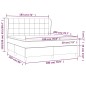 vidaXL Boxspringbett mit Matratze Taupe 180x200 cm Stoff vidaXL Boxspringbett mit Matratze Taupe 180x200 cm Stoff
