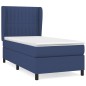 vidaXL Boxspringbett mit Matratze Blau 80x200 cm Stoff vidaXL Boxspringbett mit Matratze Blau 80x200 cm Stoff