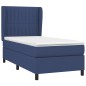 vidaXL Boxspringbett mit Matratze Blau 80x200 cm Stoff vidaXL Boxspringbett mit Matratze Blau 80x200 cm Stoff
