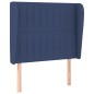 vidaXL Boxspringbett mit Matratze Blau 80x200 cm Stoff vidaXL Boxspringbett mit Matratze Blau 80x200 cm Stoff