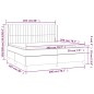 vidaXL Boxspringbett mit Matratze Dunkelgrau 200x200 cm Stoff vidaXL Boxspringbett mit Matratze Dunkelgrau 200x200 cm Stoff