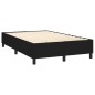 vidaXL Boxspringbett mit Matratze Schwarz 140x190 cm Stoff vidaXL Boxspringbett mit Matratze Schwarz 140x190 cm Stoff