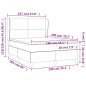 vidaXL Boxspringbett mit Matratze Creme 140x200 cm Stoff vidaXL Boxspringbett mit Matratze Creme 140x200 cm Stoff