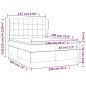 vidaXL Boxspringbett mit Matratze Schwarz 140x190 cm Stoff vidaXL Boxspringbett mit Matratze Schwarz 140x190 cm Stoff
