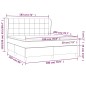 vidaXL Boxspringbett mit Matratze Dunkelbraun 180x200 cm Stoff vidaXL Boxspringbett mit Matratze Dunkelbraun 180x200 cm Stoff
