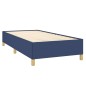 vidaXL Boxspringbett mit Matratze Blau 90x190 cm Stoff vidaXL Boxspringbett mit Matratze Blau 90x190 cm Stoff