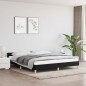 vidaXL Bettgestell ohne Matratze Schwarz 180x200 cm Stoff vidaXL Bettgestell ohne Matratze Schwarz 180x200 cm Stoff