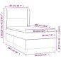 vidaXL Boxspringbett mit Matratze Weiß 80x200 cm Kunstleder vidaXL Boxspringbett mit Matratze Weiß 80x200 cm Kunstleder