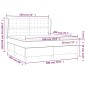 vidaXL Boxspringbett mit Matratze Creme 180x200 cm Kunstleder vidaXL Boxspringbett mit Matratze Creme 180x200 cm Kunstleder