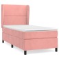 vidaXL Boxspringbett mit Matratze Rosa 90x190 cm Samt vidaXL Boxspringbett mit Matratze Rosa 90x190 cm Samt
