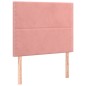 vidaXL Boxspringbett mit Matratze Rosa 90x190 cm Samt vidaXL Boxspringbett mit Matratze Rosa 90x190 cm Samt
