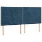 vidaXL Boxspringbett mit Matratze Dunkelblau 200x200 cm Samt vidaXL Boxspringbett mit Matratze Dunkelblau 200x200 cm Samt