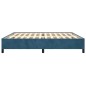 vidaXL Bettgestell Dunkelblau 200x200 cm Samt