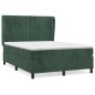 vidaXL Boxspringbett mit Matratze Dunkelgrün 140x200 cm Samt vidaXL Boxspringbett mit Matratze Dunkelgrün 140x200 cm Samt