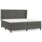 vidaXL Boxspringbett mit Matratze Dunkelgrau 200x200 cm Samt vidaXL Boxspringbett mit Matratze Dunkelgrau 200x200 cm Samt