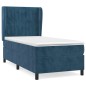vidaXL Boxspringbett mit Matratze Dunkelblau 80x200 cm Samt vidaXL Boxspringbett mit Matratze Dunkelblau 80x200 cm Samt