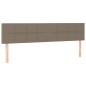 vidaXL Boxspringbett mit Matratze Taupe 180x200 cm Stoff