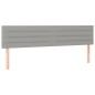 vidaXL Boxspringbett mit Matratze Hellgrau 200x200 cm Stoff vidaXL Boxspringbett mit Matratze Hellgrau 200x200 cm Stoff