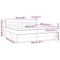 vidaXL Boxspringbett mit Matratze Hellgrau 200x200 cm Stoff vidaXL Boxspringbett mit Matratze Hellgrau 200x200 cm Stoff