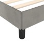 vidaXL Bettgestell mit Kopfteil Hellgrau 180x200 cm Samt vidaXL Bettgestell mit Kopfteil Hellgrau 180x200 cm Samt
