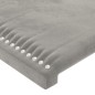 vidaXL Bettgestell mit Kopfteil Hellgrau 180x200 cm Samt vidaXL Bettgestell mit Kopfteil Hellgrau 180x200 cm Samt
