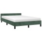 vidaXL Bettgestell mit Kopfteil Dunkelgrün 120x200 cm Samt vidaXL Bettgestell mit Kopfteil Dunkelgrün 120x200 cm Samt