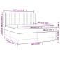 vidaXL Boxspringbett mit Matratze Taupe 160x200 cm Stoff vidaXL Boxspringbett mit Matratze Taupe 160x200 cm Stoff