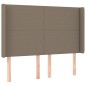 vidaXL Boxspringbett mit Matratze Taupe 140x200 cm Stoff vidaXL Boxspringbett mit Matratze Taupe 140x200 cm Stoff