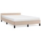 vidaXL Bettgestell mit Kopfteil Cappuccino-Braun 120x200 cm Kunstleder vidaXL Bettgestell mit Kopfteil Cappuccino-Braun 120x200 cm Kunstleder