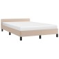 vidaXL Bettgestell mit Kopfteil Cappuccino-Braun 120x200 cm Kunstleder vidaXL Bettgestell mit Kopfteil Cappuccino-Braun 120x200 cm Kunstleder