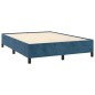 vidaXL Boxspringbett mit Matratze Dunkelblau 140x200 cm Samt vidaXL Boxspringbett mit Matratze Dunkelblau 140x200 cm Samt