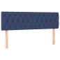 vidaXL Boxspringbett mit Matratze & LED Blau 140x200 cm Stoff vidaXL Boxspringbett mit Matratze & LED Blau 140x200 cm Stoff