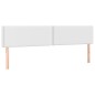 vidaXL Boxspringbett mit Matratze Weiß 160x200 cm Kunstleder vidaXL Boxspringbett mit Matratze Weiß 160x200 cm Kunstleder