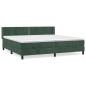 vidaXL Boxspringbett mit Matratze Dunkelgrün 200x200 cm Samt vidaXL Boxspringbett mit Matratze Dunkelgrün 200x200 cm Samt