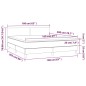 vidaXL Boxspringbett mit Matratze & LED Weiß 160x200 cm Kunstleder vidaXL Boxspringbett mit Matratze & LED Weiß 160x200 cm Kunstleder