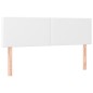 vidaXL Boxspringbett mit Matratze & LED Weiß 140x200 cm Kunstleder vidaXL Boxspringbett mit Matratze & LED Weiß 140x200 cm Kunstleder