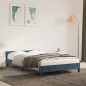 Bettgestell mit Kopfteil Dunkelblau 120x200 cm Samt Bettgestell mit Kopfteil Dunkelblau 120x200 cm Samt