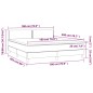 vidaXL Boxspringbett mit Matratze & LED Weiß 180x200 cm Kunstleder vidaXL Boxspringbett mit Matratze & LED Weiß 180x200 cm Kunstleder