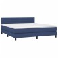 vidaXL Boxspringbett mit Matratze & LED Blau 180x200 cm Stoff vidaXL Boxspringbett mit Matratze & LED Blau 180x200 cm Stoff