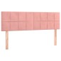 vidaXL Boxspringbett mit Matratze Rosa 140x190 cm Samt vidaXL Boxspringbett mit Matratze Rosa 140x190 cm Samt
