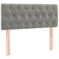 vidaXL Boxspringbett mit Matratze Hellgrau 90x190 cm Samt vidaXL Boxspringbett mit Matratze Hellgrau 90x190 cm Samt