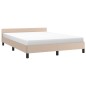 Bettgestell mit Kopfteil Cappuccino-Braun 140x200 cm Kunstleder Bettgestell mit Kopfteil Cappuccino-Braun 140x200 cm Kunstleder