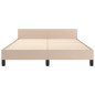 Bettgestell mit Kopfteil Cappuccino-Braun 140x200 cm Kunstleder Bettgestell mit Kopfteil Cappuccino-Braun 140x200 cm Kunstleder