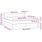 vidaXL Boxspringbett mit Matratze Dunkelgrün 180x200 cm Samt vidaXL Boxspringbett mit Matratze Dunkelgrün 180x200 cm Samt