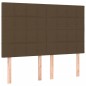 vidaXL Boxspringbett mit Matratze Dunkelbraun 140x190 cm Stoff vidaXL Boxspringbett mit Matratze Dunkelbraun 140x190 cm Stoff