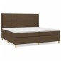 vidaXL Boxspringbett mit Matratze Dunkelbraun 200x200 cm Stoff vidaXL Boxspringbett mit Matratze Dunkelbraun 200x200 cm Stoff