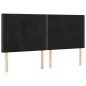 vidaXL Boxspringbett mit Matratze Schwarz 180x200 cm Samt vidaXL Boxspringbett mit Matratze Schwarz 180x200 cm Samt