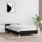 Bettgestell mit Kopfteil Schwarz 80x200 cm Stoff Bettgestell mit Kopfteil Schwarz 80x200 cm Stoff